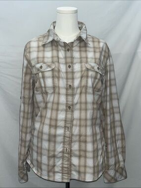 The North Face Beige Plaid Button Shirt